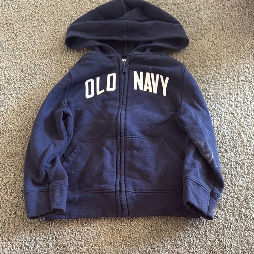Old Navy Kids Navy Zip-Up Hoodie